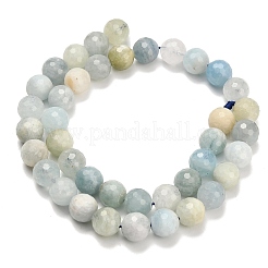 Природные Аквамарин бисер нитей G-L642-F05-10mm