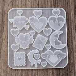 Сердце diy силиконовые украшения подвесные Молды&nbsp;LS-SIMO-R012-02