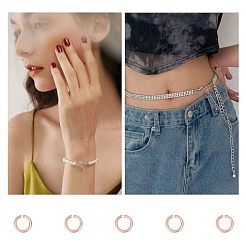 925 застежка-кольцо из стерлингового серебра с открытыми соединительными кольцами&nbsp;STER-GO0001-04RG