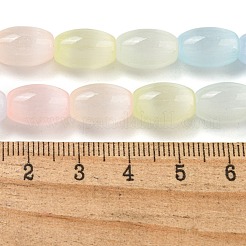 Нити натуральных селенитовых бусин цвета макарон G-B102-A01-01