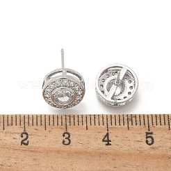 Серьги-гвоздики из циркония X-EJEW-Q015-10P