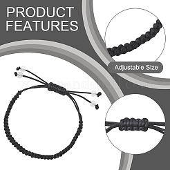 12шт плетеный браслет из нейлонового шнура&nbsp;BJEW-SP0001-27A