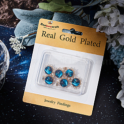 6 шт. Латунные подвески с микропаве KK-BBC0010-32