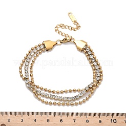 Многорядные браслеты из нержавеющей стали 304 BJEW-C103-06G