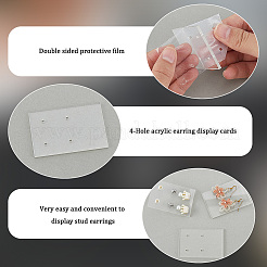 20 шт. акриловые карточки для демонстрации сережек&nbsp;EDIS-CP0001-16A