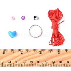 Наборы для самостоятельного изготовления брелока в форме буквы-сердца DIY-FS0009-87