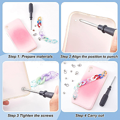 Наборы для изготовления браслетов из цепочек-панцирей своими руками DIY-BC0005-75