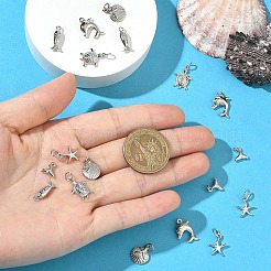 6 шт. 6 стиля подвески из латуни для стойки&nbsp;KK-YW0003-94