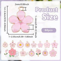 60 шт. Подвески из сплава с эмалью&nbsp;FIND-UN0007-59