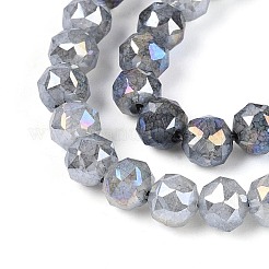 Антикоррозийные гальванические стеклянные бусины&nbsp;GLAA-N064-6mm-01