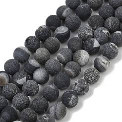 Натуральный druzy агатовые бусы пряди&nbsp;G-NH0024-A01-10mm