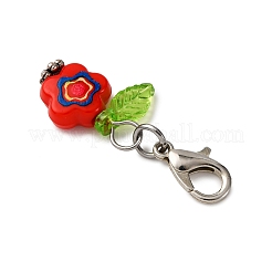 Подвеска из акрилового цветка HJEW-JM04074-01