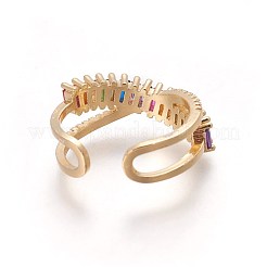 Кубического циркония кольца манжеты RJEW-P074-11G