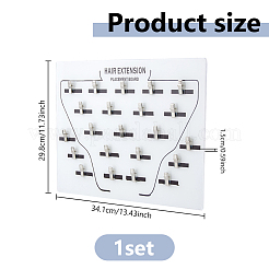 Держатель для наращивания волос из акрила с принтом на теле ODIS-WH0079-044A