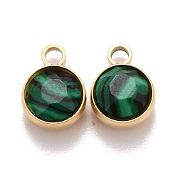 Граненые подвески из натуральных драгоценных камней STAS-D177-01G