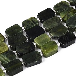 Бусы из натурального канадского нефрита&nbsp;G-T138-26A-07