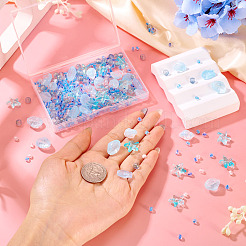 89 г прозрачных стеклянных шариков-спрей с краской 6 видов&nbsp;GLAA-TA0003-52A