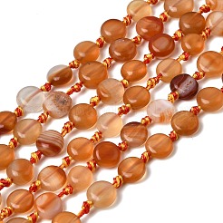 Натуральный красный агат бисер нитей&nbsp;G-H342-A02-03