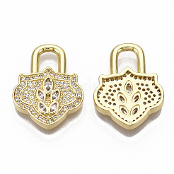 Латунные микро проложить кубического циркония подвески&nbsp;ZIRC-T014-001-NF