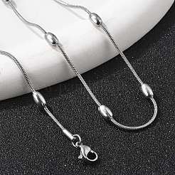 Не тускнеющие ожерелья из нержавеющей стали 304 в виде змеи&nbsp;NJEW-G313-15P