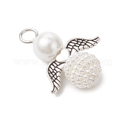 50 шт. подвески из искусственного акрилового жемчуга и стеклянного жемчуга PALLOY-JF04038-02