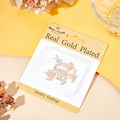 6 пара латунных подвесок с микропаве из прозрачных кубических цирконий KK-BBC0014-19