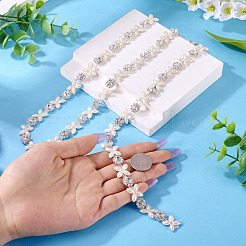 Железные цепочки для чашек с цветочным узором и стразами FIND-TAC0007-19