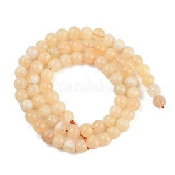 Нити бусин из натурального желтого кальцита&nbsp;G-C251-A01-6mm