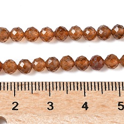 Гранат природный бисер нитей G-F509-13-4mm-01