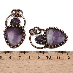 Подвески из натурального аметиста &nbsp;G-Z101-06R-08