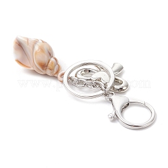 5 шт. непрозрачных акриловых брелоков с имитацией ракушек&nbsp;KEYC-JKC01339