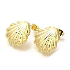 Серьги-гвоздики из латуни с покрытием стойки&nbsp;EJEW-L097-05G