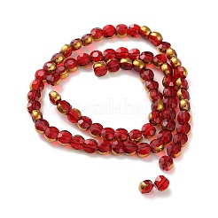 Стеклянные бусины с гальваническим покрытием &nbsp;EGLA-A040-01B