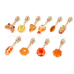 10 шт. 10 стиля бегунки-молнии из смолы HJEW-TAC0078