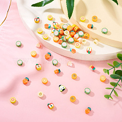 100шт 10 стиля ручной работы бусины из полимерной глины&nbsp;FIND-TA0006-12