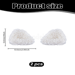 2 шт. плюшевые заколки-коготь в форме кошачьих ушей&nbsp;OHAR-LP0001-16C