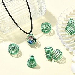 20 шт. 2 стиля подвески из железной спирали&nbsp;FIND-YW0007-44