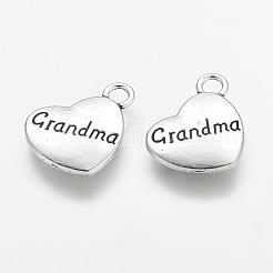 Тибетском стиле сердце сплава подвески X-TIBEP-Q043-201-RS