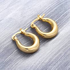 Массивные серьги-кольца для женщин EJEW-A064-11G-RS