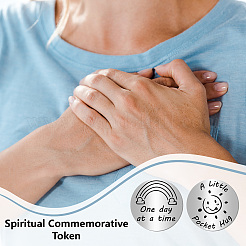 1 шт. 201 памятные монеты из нержавеющей стали AJEW-CN0001-92B-10