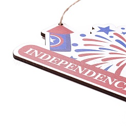 Доска плотности деревянная стена украшение дверная табличка подвески&nbsp;HJEW-C004-06