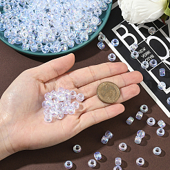 500шт акриловые бусины с УФ-покрытием&nbsp;OACR-SP0001-85B