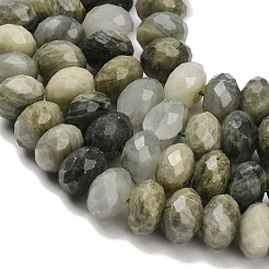 Натуральные зеленые рутиловые кварцевые бусины&nbsp;G-C259-A08-8x12mm