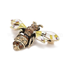 Булавка пчелиная эмаль со стразами&nbsp;LS-JEWB-A004-21AG