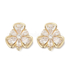 Латунные серьги-гвоздики из циркония KK-Z094-09G