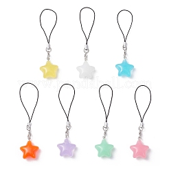 Ремешки для мобильных телефонов из светящейся смолы&nbsp;HJEW-JM04502-02