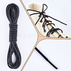 3 пара 3-х цветных круглых вощеных шнурков для ботинок OCOR-CL0001-01