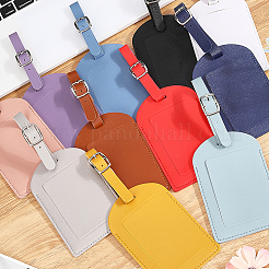 Вырезанная полая 11шт 11 цвета pu кожа багажная бирка OFST-CL0001-03