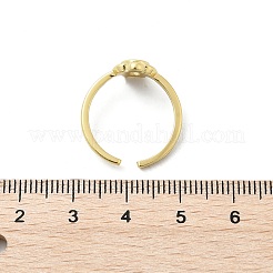 Открытые манжеты с прозрачным фианитом RJEW-A061-03G