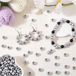 800 шт. окрашенные распылением пластиковые бусины KY-SP0001-55A